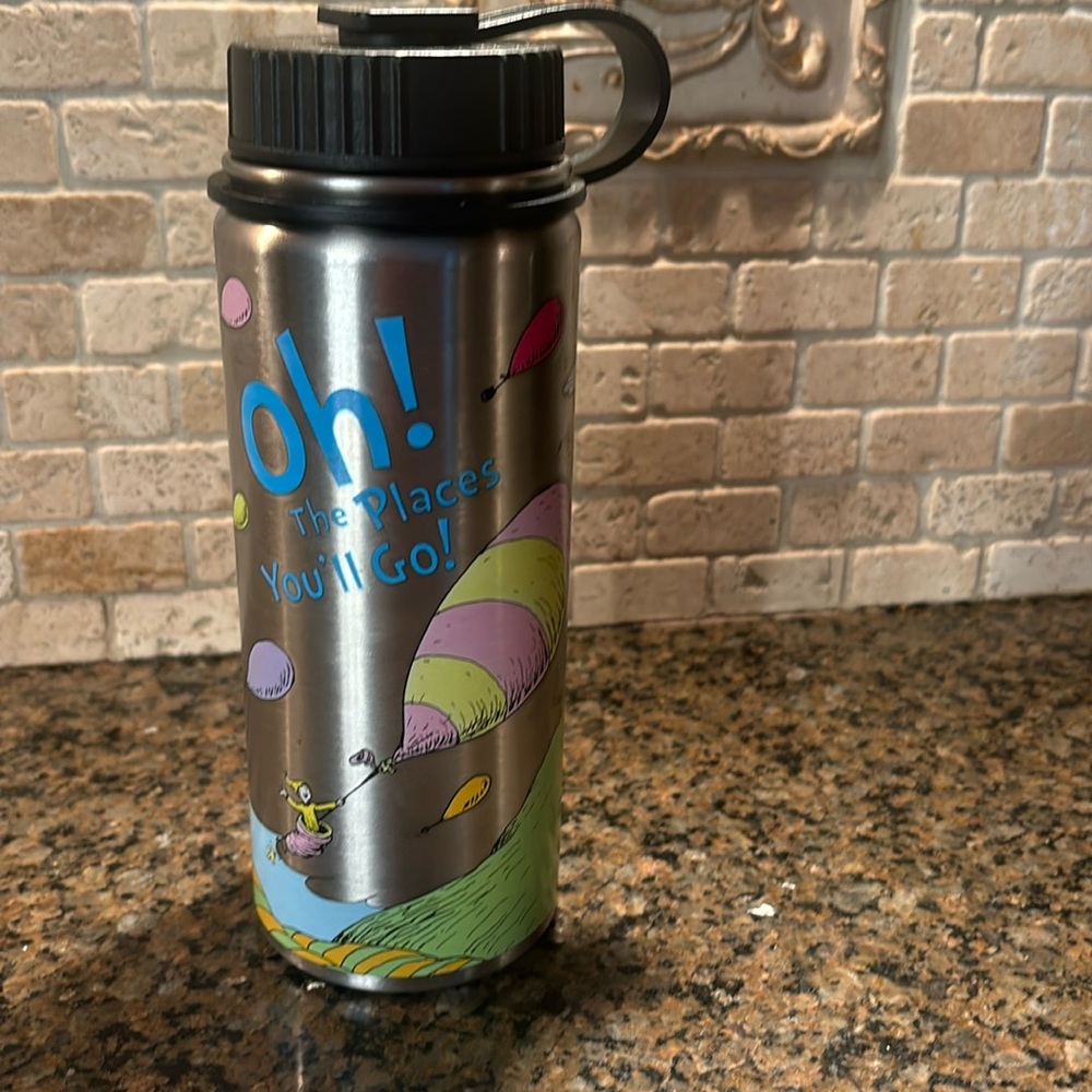 NEW Dr. Suess Places You Will Go Bottle Thermos Mug